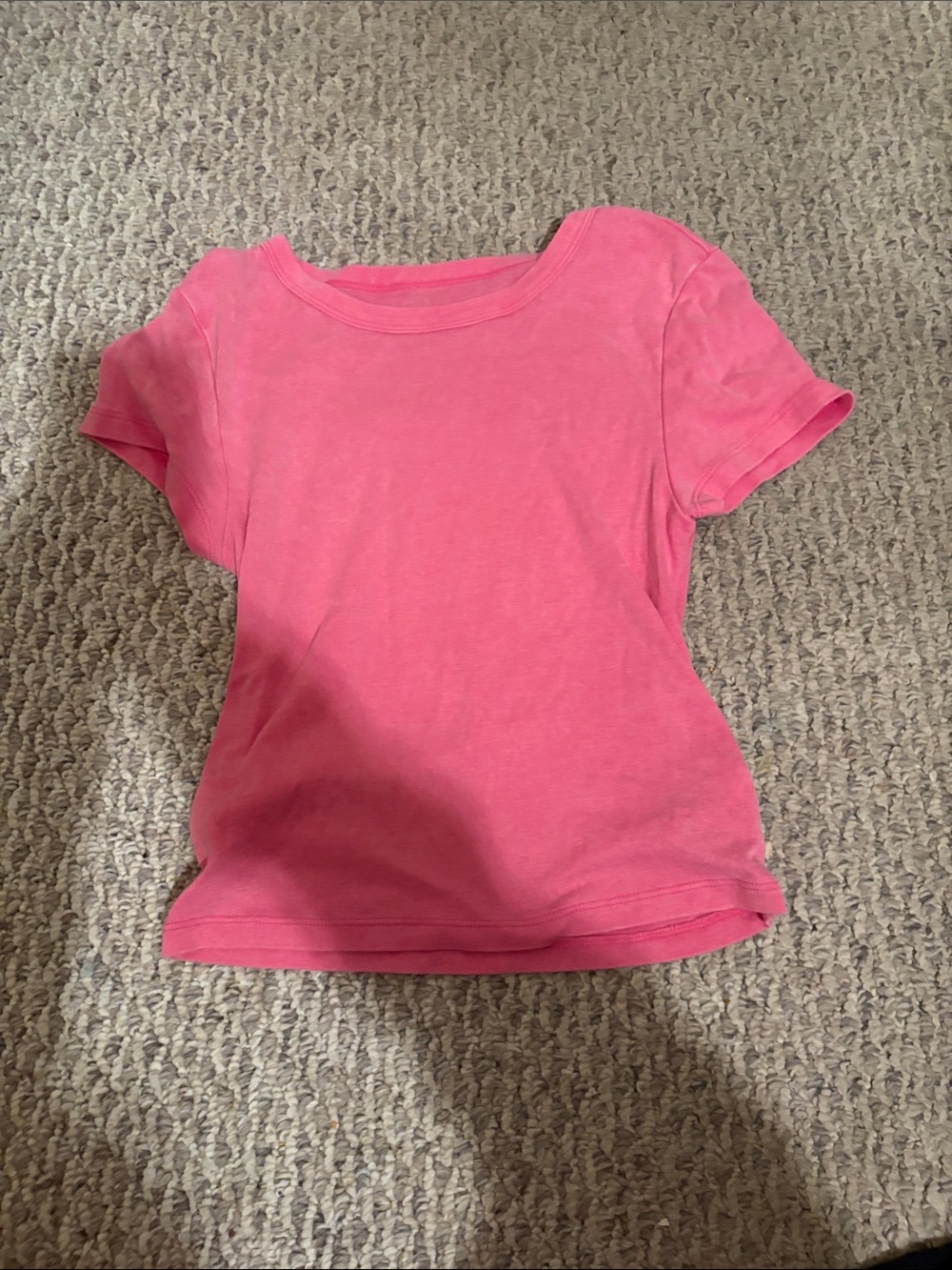 American Eagle Outfitters Pink Short Sleeve Crewneck Tee